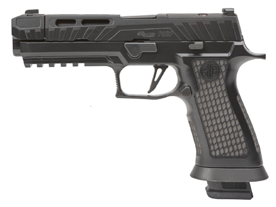 Handguns Sig Sauer Ready Series 9mm SIG P320 SPECTRE COMP BLACKOUT 9MM (2) 10rd Steel MAG • Model: Ready Series